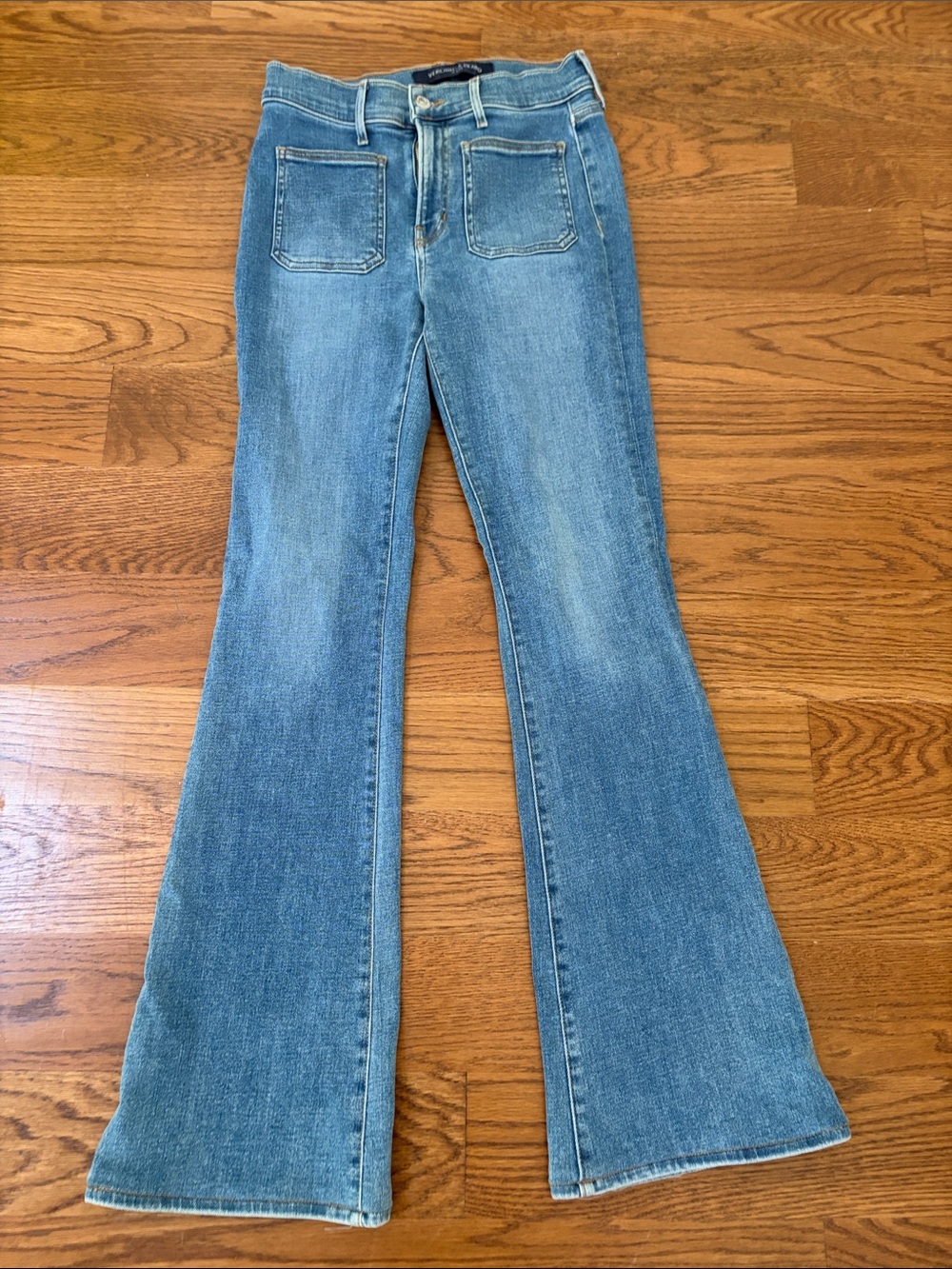 Veronica Beard Blue Flare Jeans